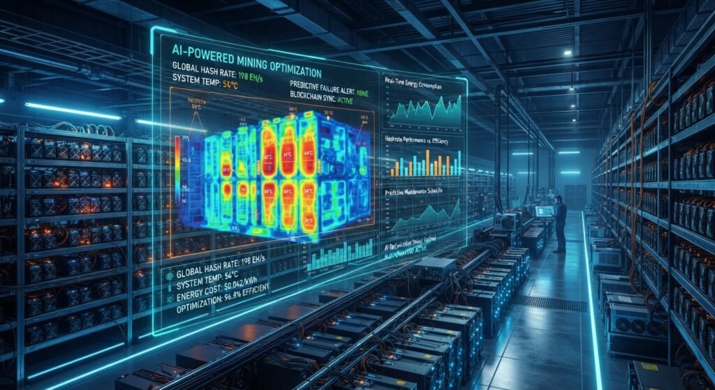 AI-driven energy optimization in a large-scale Bitcoin mining facility