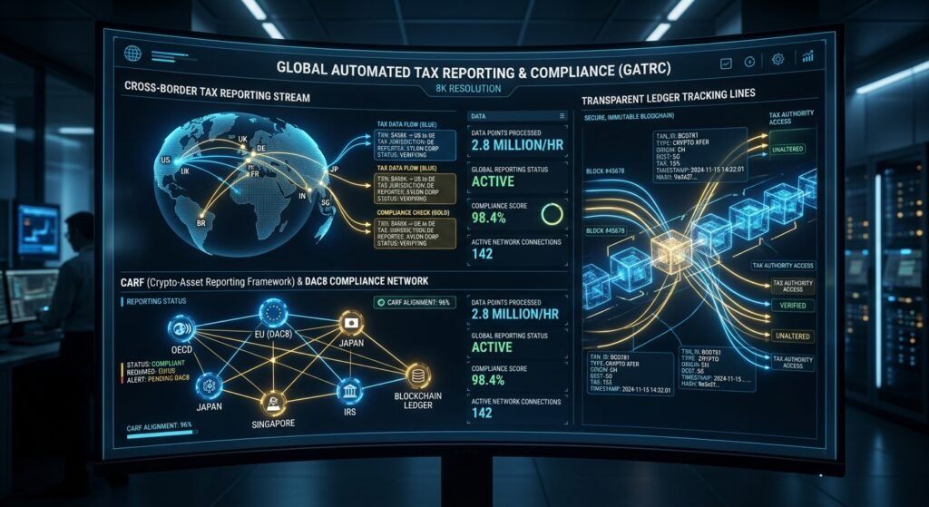Automated cryptocurrency tax reporting and compliance data streams